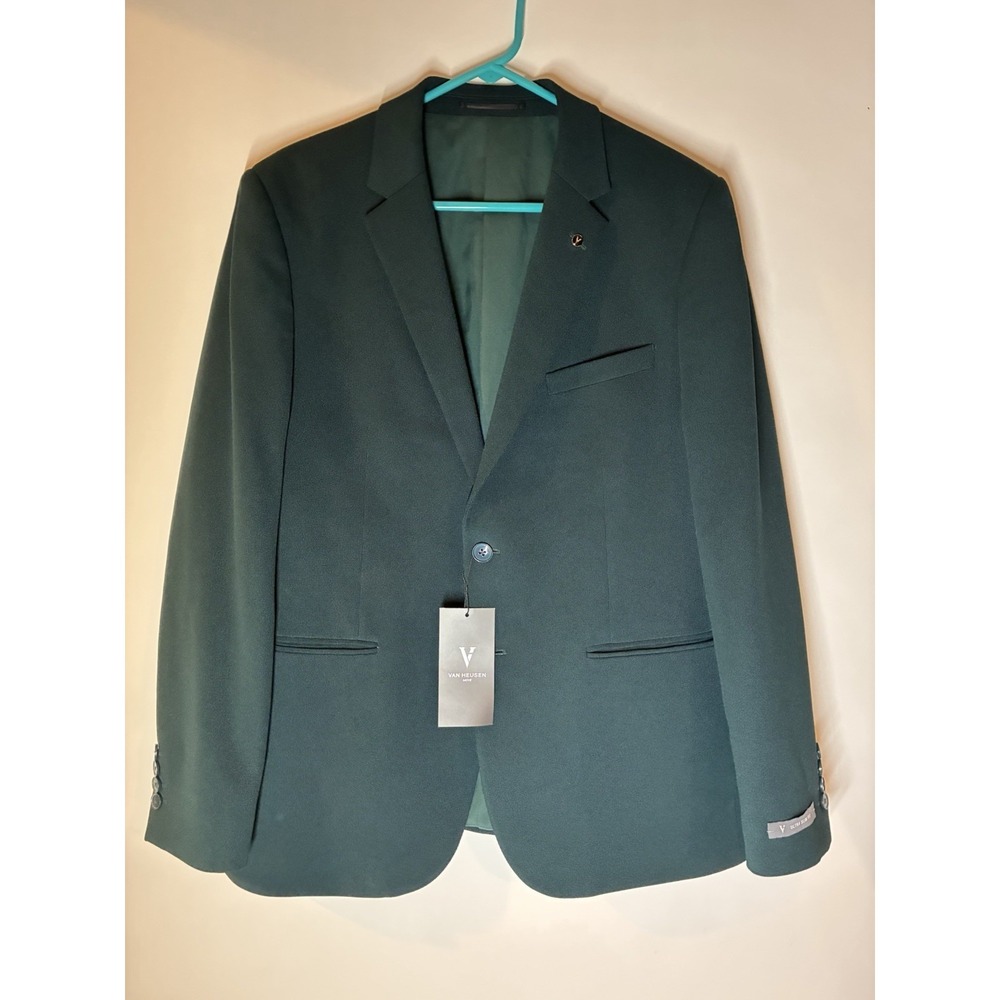 Van Heusen Ultra Slim Fit Hunter Green Men's Suit Jacket Size 44 Regular NEW